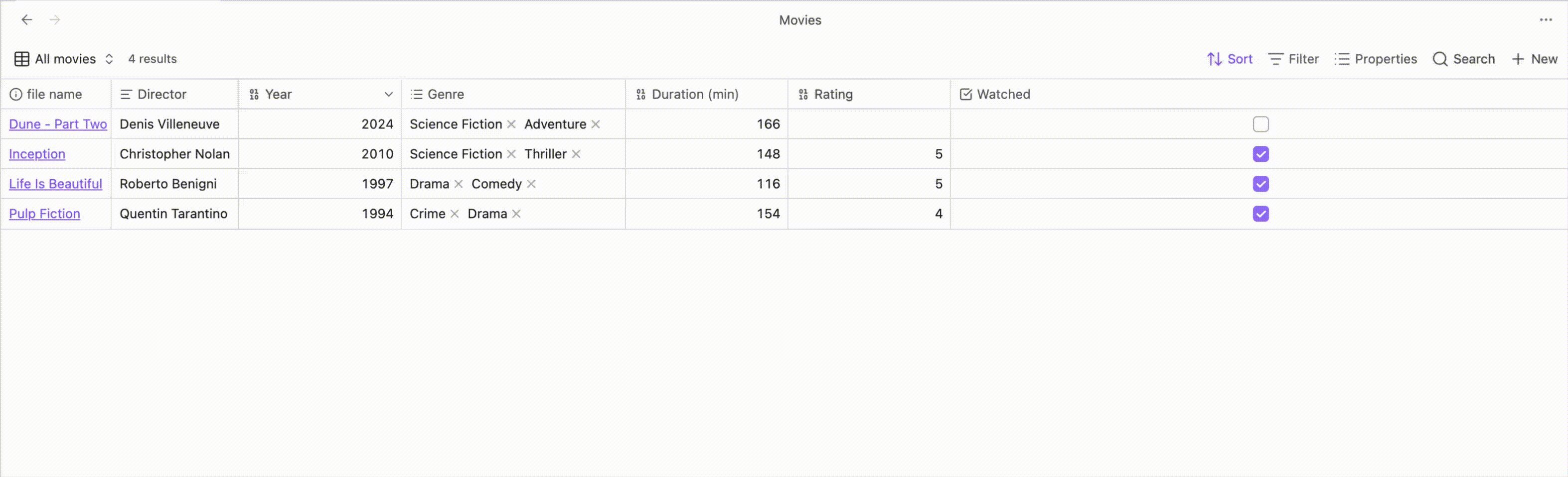 Inline editing and the pill select menu in action
